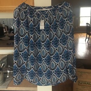 LOFT Paisley Blouse